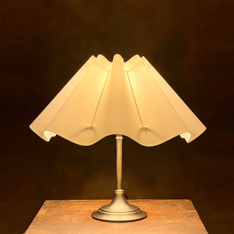 The Camber Wavy Table Lampshade by Iberian Lighting