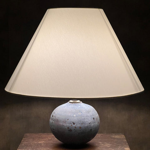 Coolie Table Lampshade by Iberian Lighting and Lamp base by Ashdown Pottery