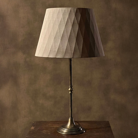 The Embossed Diamond Empire Lampshade by Iberian Lighting