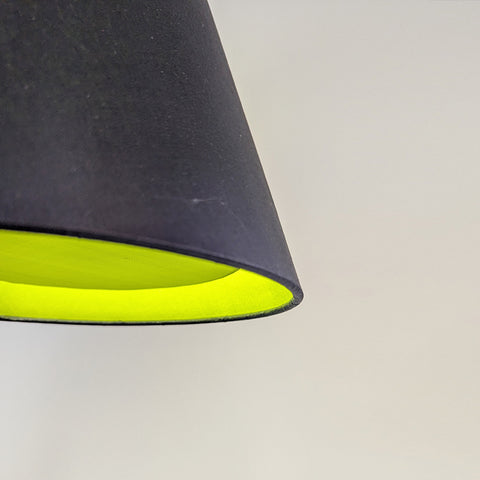 Close up view of the Green Geode Diffuser Empire Lampshade by Iberian Lighting