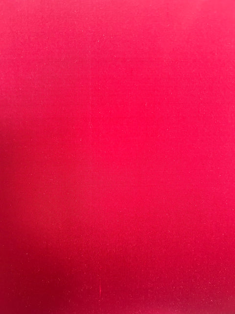 A swatch of Indian Douppion Red Silk by Pongees