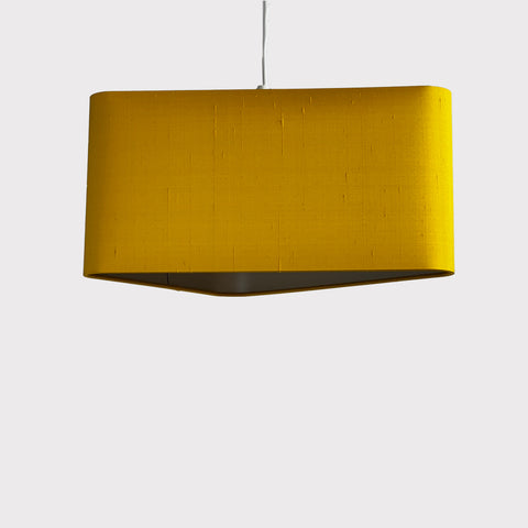 Triangle Sunflower Yellow Silk Lampshade