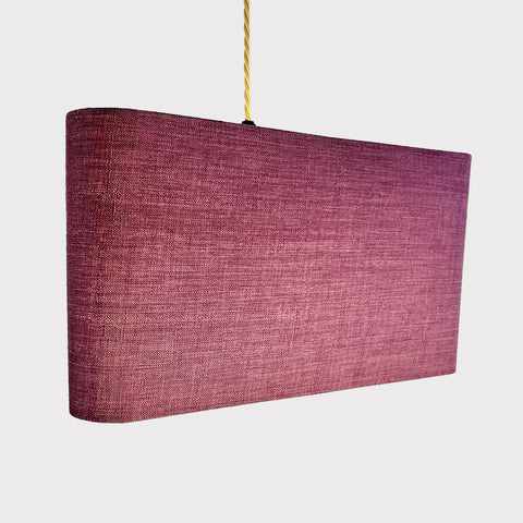 Triangle Pink Linen Lampshade
