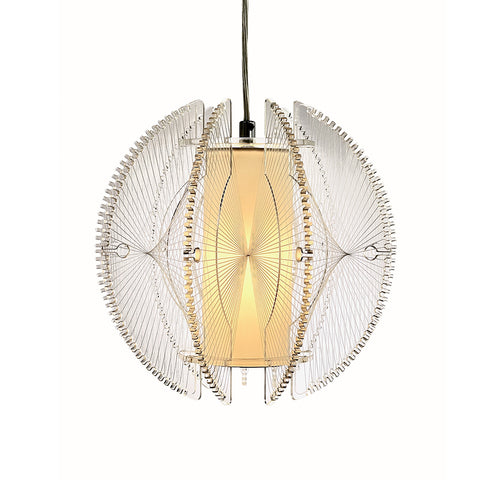 The Winchelsea Acrylic String Lampshade with a White Diffuser