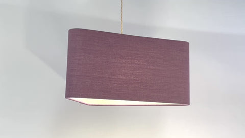 Triangle Pink Linen Lampshade