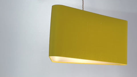 Triangle Sunflower Yellow Silk Lampshade