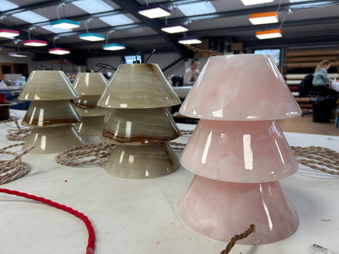 Bryan O'Sullivan - Juniper Lamp Bases being assembled and wired