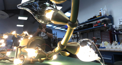 Behind the scene manufacturing at Iberian lighting of the Pendant_Light_for_Vienna-Villa