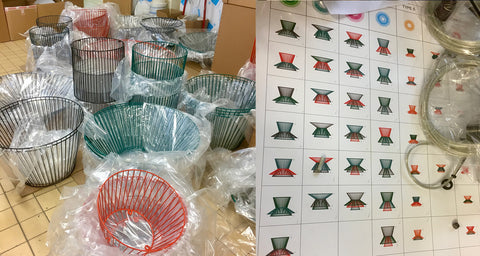 Behind the scenes of the Mix and match cage frames for Nando's restaurant