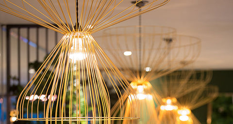 Cage Lights at Alberts Didsbury made by Iberian Lighting