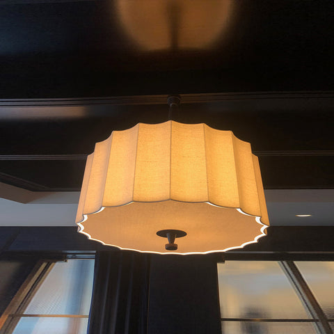 Ceiling lights designed by David Collins Studio and made by Iberian Lighting