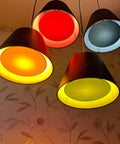 A group of Geode Diffuser Empire Lampshades by Iberian Lighting