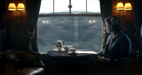 Iberian Lighting Lampshade on The Crown TV Production Train Scene