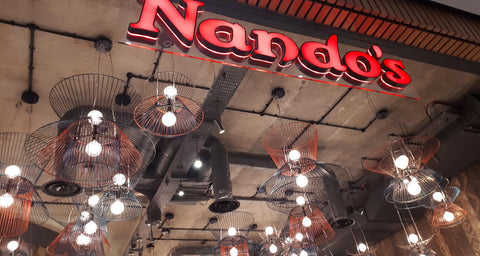 Mix and match cage frames for Nando's restaurant