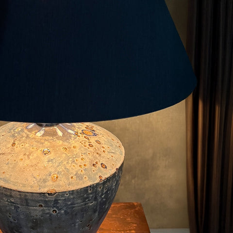 Onggi Blue Coolie Table Lamp