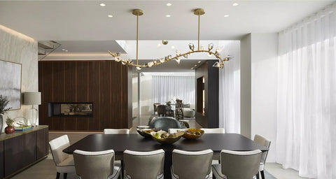 A Twisted Spine Glass Flowers Pendant Light designed by Helen Green and made by Iberian Lighting for Vienna-Villa