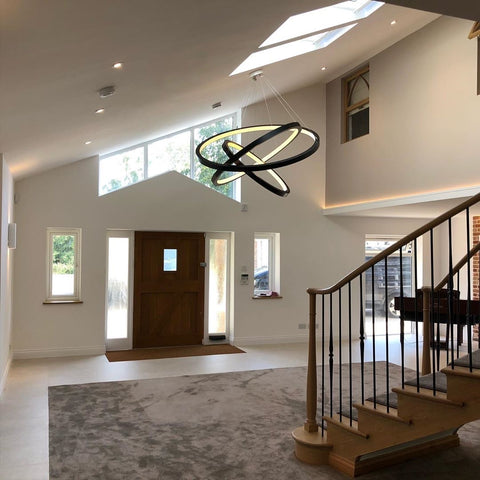 Polo Pendant Lights designed and manufactured by Iberian Lighting for a Private Residence at Battle