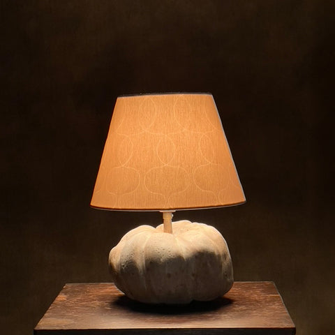 Pumpkin Embossed Empire Table Lamp