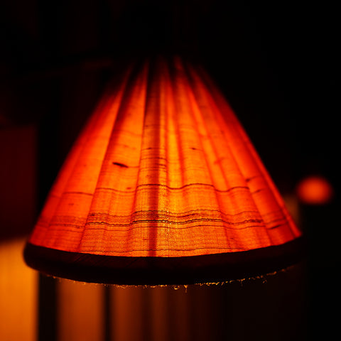 Ringmer Cinema Wall Light in Orange Silk