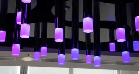 Tube lights installation at News Corp HQ made by Iberian Lighting
